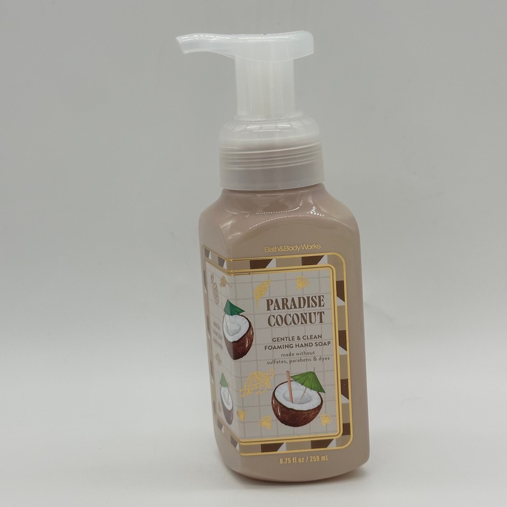 Bath & Body Works Paradise Coconut Foaming Hand Soap 8.75oz Discontinued Rare